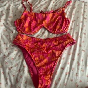 Hot pink Hollister Bikini Set